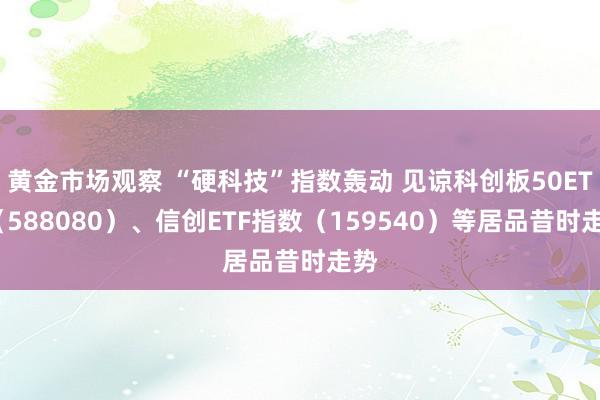 黄金市场观察 “硬科技”指数轰动 见谅科创板50ETF（588080）、信创ETF指数（159540）等居品昔时走势