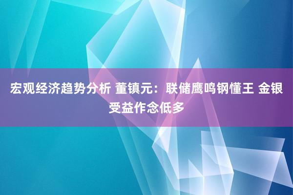 宏观经济趋势分析 董镇元：联储鹰鸣钢懂王 金银受益作念低多